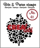 Crealies Clearstamp Bits en Pieces no. 41 Dichte spetters - 45mm