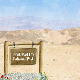 Death Valley National Park / California - dubbelzijdig scrapbook papier