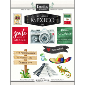 Country Stickers Mexico 15x20 cm