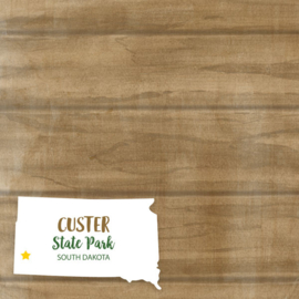 Custer State Park / South Dakota - 12x12 scrapbookpapier
