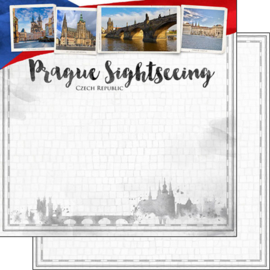 Prague Sightseeing - 12 x 12 - Scrapbook Paper