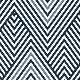 Navy Mustard Scrapbookpapier 15x15 cm – 12 Vellen met Dubbelzijdige Designs