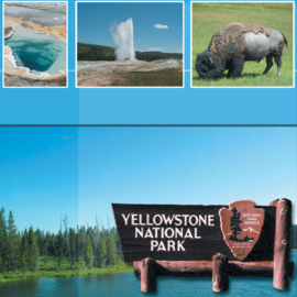 Yellowstone  scrappapier 30.5 x 30.5 cm
