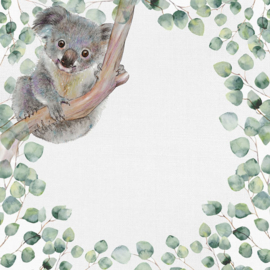 Koala -  watercolor - 30.5x30.5 cm - dubbelzijdig scrapbookpapier