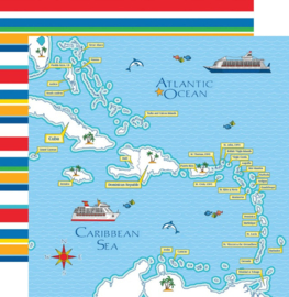 Carta Bella 6x6 paper pad Bon Voyage Cruise – dubbelzijdig scrapbookpapier 24 vellen