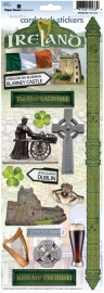 Ierland-Thema Scrapbook Stickers: Creatieve Knutseldecoratie 33 x 12 cm