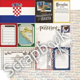 Croatia - Journal scrapbook papier 30.5x30.5 cm