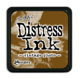 Mini Distress inkt - Vintage Photo - waterbased dye ink / inkt op waterbasis - 3x3 cm