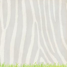Zebra -  watercolor - 30.5x30.5 cm - dubbelzijdig scrapbookpapier
