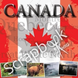 Canada 12 x 12 inch Scrapbook papier