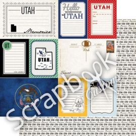 Utah - scrapbookpapier - Hello Welcom Utah