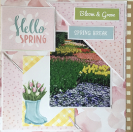 8 x 8 Inch klein spiraal scrapbook album met Kraft papier en Messing kleur ring 40 pagina's