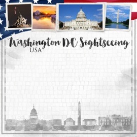 Washington City Sights  - 30.5 x 30.5 cm