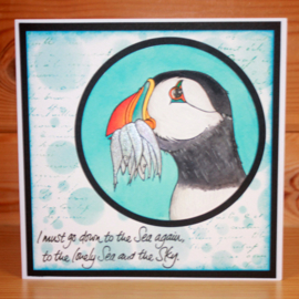 Papegaaiduikers / Puffins  - clear stempelset - 15 x 20 cm