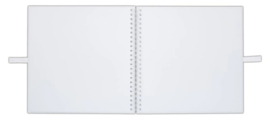 Scrapbook Album Wit 30.5×30.5 cm – 40 vellen, Zuurvrij Papier, met Lint