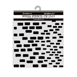 Stamperia Mix Media Stencil – Bakstenen 12x12 cm