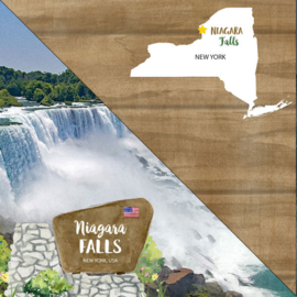Niagara Falls - State New York  - dubbelzijdig scrapbook papier