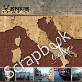 Venice met foto's - scrapbook pagina 30.5 x 30.5 cm