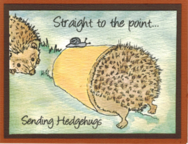 Egeltjes / Hedgehogs - clear stempelset - 9,5 x 20,5 cm