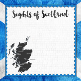 Sights of Scotland - dubbelzijdig scrapbook papier