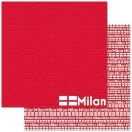 Milaan Italie scrapbook papier 30.5 x30.5 cm