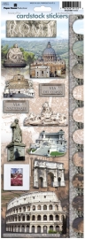 Rome- Via del Corso Scrapbook thema decoratie stickers 33 x 12 cm