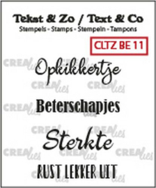 Beterschap 11 / Crealies Clearstamp / Tekst&Zo (NL)
