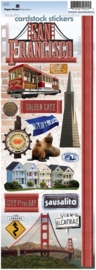 San Francisco Scrapbook thema stickers 33 x 12 cm