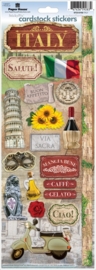 Rondreis door Italië Scrapbook decoratie stickers 33 x 12 cm