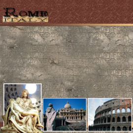 Rome - papier 30.5 x 30.5 centimeter