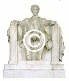 Lincoln Memorial Washington - stans decoratie - 7x8.5 cm