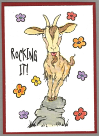 Geinige Geiten stempels / Get your goat - Vrolijke Kaartcreaties 15 x 20 cm