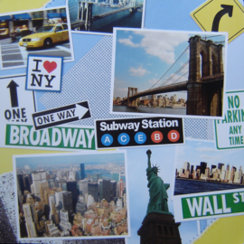 New York Street - scrapbook papers