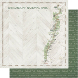 Shenandoah National Park  - dubbelzijdig scrapbook papier 12x12 inch