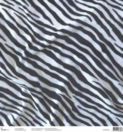 Prachtig Papier met Dierenprint van een Zebra 30.5 x 30.5 centimeter