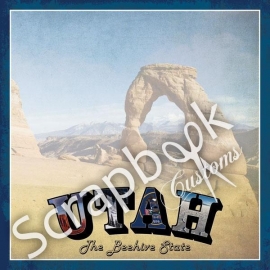 Utah - the beehive state scrapbook papier - scrapbook customs