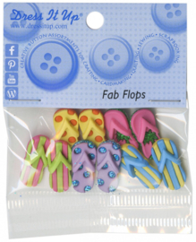 Strand - slippers / flip flops - knoopjes - 10 Stuks