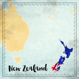 Scrapbook papier Nieuw-Zeeland