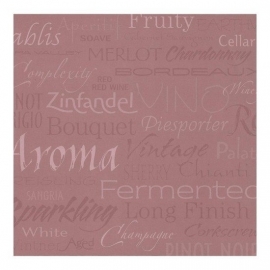 Wijn drinken blush wine papier 30.5 x 30.5 cm