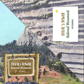 Devils Tower National Monument/ Wyoming  - 12x12 scrapbookpapier