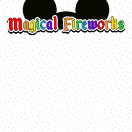 Magical Fireworks Ears Title - dubbelzijdig thema papier - 30.5x30.5 cm