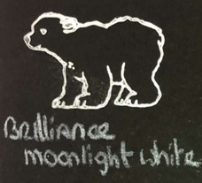 Brilliance Moonlight White - Luxueuze Parelmoer Inkt (3,5x5 cm)