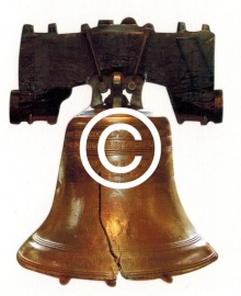 Philadelphia - Liberty Bell - stans decoratie -6 x 7.5 cm