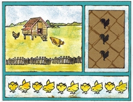 Kukeleku / Cockadoodledoo - clear stamps - 9,5 x 20,5 cm