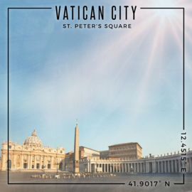 Rome - Vatican City / St. Peter's Square - scrapbook papier