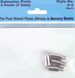 3cm Metalen Uitbreidingsschroeven voor Albums 4-Pack