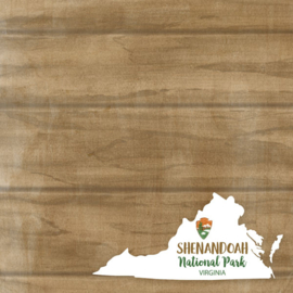 ShenandoahNational Park / Virginia - dubbelzijdig scrapbook papier