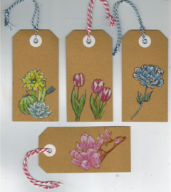 Workshop Labels stempelen met aquarelpotloden