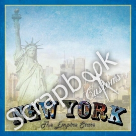 New York - Scrapbookpapier - vintage