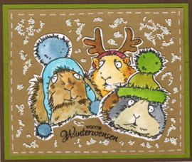 Kerst - Christmas Squeakings Clear Stamps - Scrapbooking & Kaarten Maken